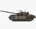 T-72 3D-Modell Seitenansicht