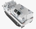 TM-140A ATV Arctic Amphibious All-terrain Vehicle 3d model top view