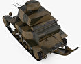 T-18 Tank 3d model top view