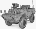 Textron Tactical Armoured Patrol Vehicle Modello 3D wire render