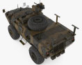 Textron Tactical Armoured Patrol Vehicle Modello 3D vista dall'alto