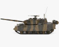 Type 15 Light Tank 3d model side view
