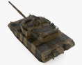 Type 15 Light Tank 3d model top view