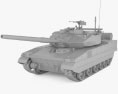 Type 15 Light Tank 3d model clay render