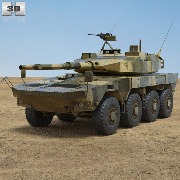 Type 16 Maneuver Combat Vehicle 3D модель
