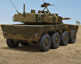 Type 16 Maneuver Combat Vehicle 3D-Modell Rückansicht
