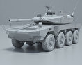 16式機動戦闘車 3Dモデル clay render