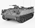 73式装甲車 3Dモデル wire render