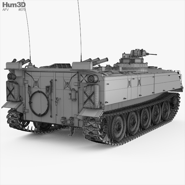 Type 73 Armoured Personnel Carrier 3D model Military on Hum3D
