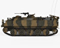 73式装甲車 3Dモデル side view