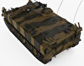 73式装甲車 3Dモデル top view