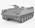 73式装甲車 3Dモデル clay render