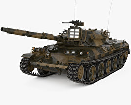 Type 74 Nana-yon Modelo 3d