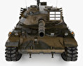 Type 74 Tank 3d model front view