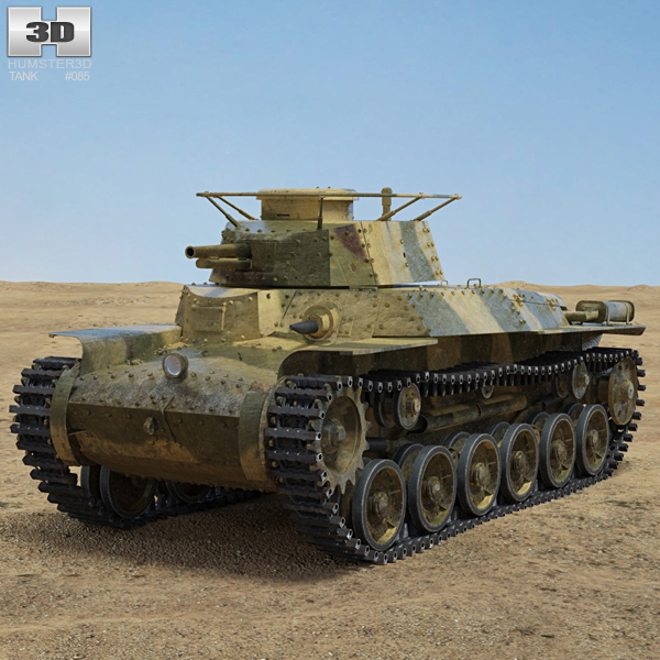 Тип 97 Чі-Ха танк 3D модель