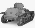 Type 97 Te-Ke tankette Modelo 3d