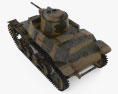 Type 97 Te-Ke tankette Modello 3D vista dall'alto