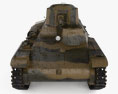 Type 97 Te-Ke tankette Modello 3D vista frontale