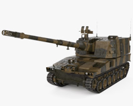 Obús autopropulsado Tipo 99 de 155 mm Modelo 3D