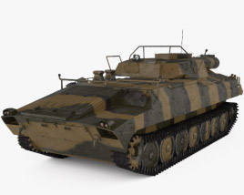 UR-77 Meterorit Mine Clearing Vehicle 3D model