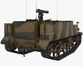 Universal Carrier (Bren Gun Carrier) 3D-Modell Rückansicht