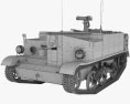Universal Carrier (Bren Gun Carrier) 3D-Modell wire render