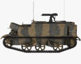Universal Carrier (Bren Gun Carrier) 3D 모델  side view