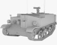 Universal Carrier (Bren Gun Carrier) Modello 3D clay render