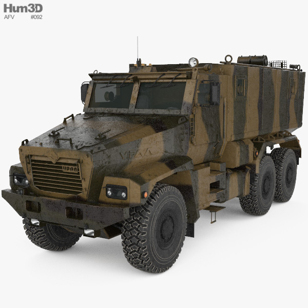 Ural Typhoon 63095 MRAP 3D模型