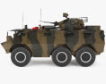 WZ-523 Armored Personnel Carrier 3D 모델  side view
