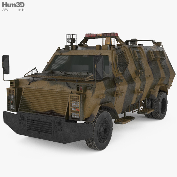Wolf Armoured Vehicle Modelo 3D