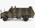 Wolf Armoured Vehicle Modello 3D vista laterale
