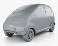 Tata Nano 2014 3d model clay render