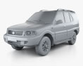 Tata Safari 2014 3D-Modell clay render