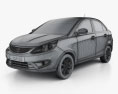 Tata Zest 2017 3D-Modell wire render