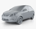 Tata Zest 2017 3D-Modell clay render