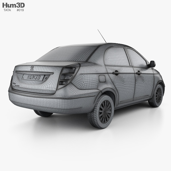 Tata Manza 2013 3D model - Vehicles on Hum3D