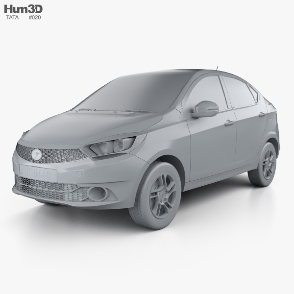 Tata Tigor 2020 3D model - Vehicles on Hum3D