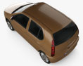Tata Indica 2020 3d model top view