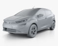 Tata Altroz 2022 3D模型 clay render