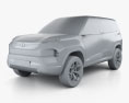 Tata Sierra 2022 3d model clay render