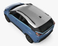 Tata Nexon EV 2020 3d model top view