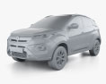 Tata Nexon EV 2020 3d model clay render