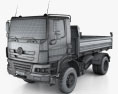 Tatra Phoenix 덤프 트럭 2015 3D 모델  wire render