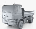Tatra Phoenix Tipper Truck 2015 3d model clay render