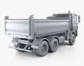 Tatra Phoenix Tipper Truck 3-axle 2015 3d model