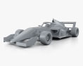 Tatuus F3 T-318 2018 3D-Modell clay render