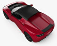 Tesla Roadster 2014 3D-Modell Draufsicht