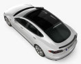 Tesla Model S 2015 3d model top view