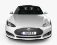 Tesla Model S 2015 3D 모델  front view